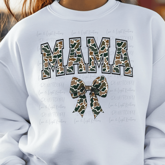 Camo Mama Coquette Bow