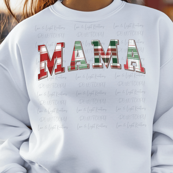 Christmas Plaid Mama