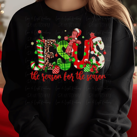 Colorful Jesus is the Reason for the Season Prints