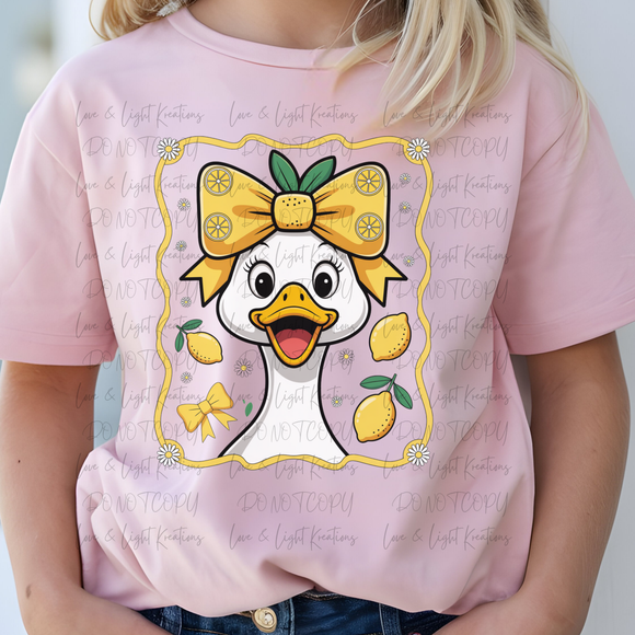 Coquette Bow Lemon Goose