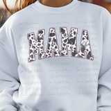 Cow Print Arched Mama