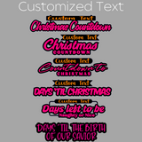 Personalized Christmas Countdown