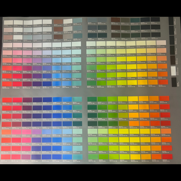 DTF Transfers Color Swatch