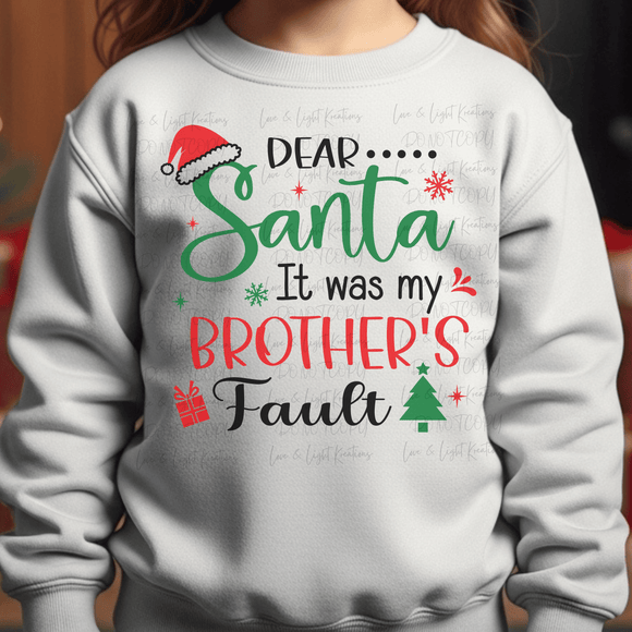 Dear Santa Brother's Fault
