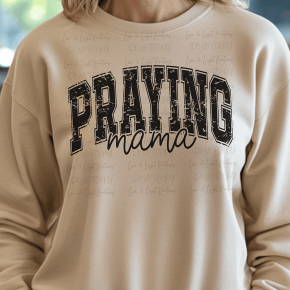Distressed Praying Mama