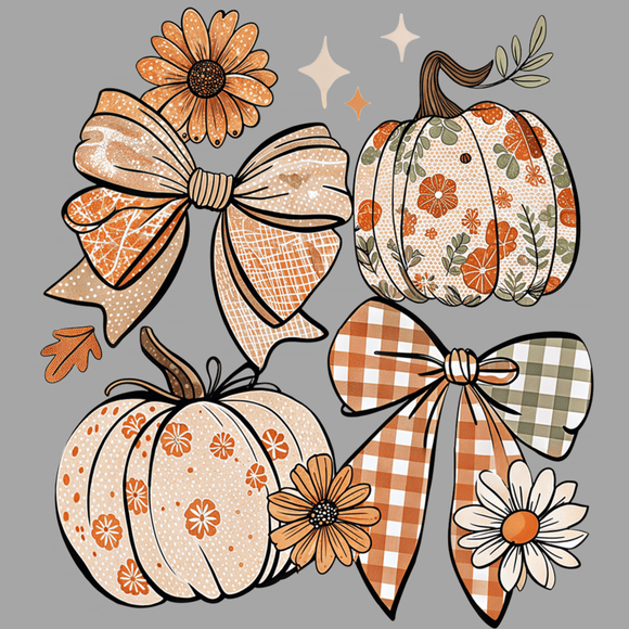 Fall Coquette Pumpkin