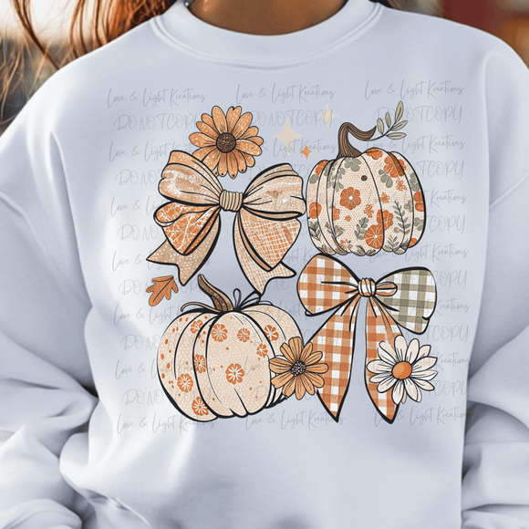 Fall Coquette Pumpkin