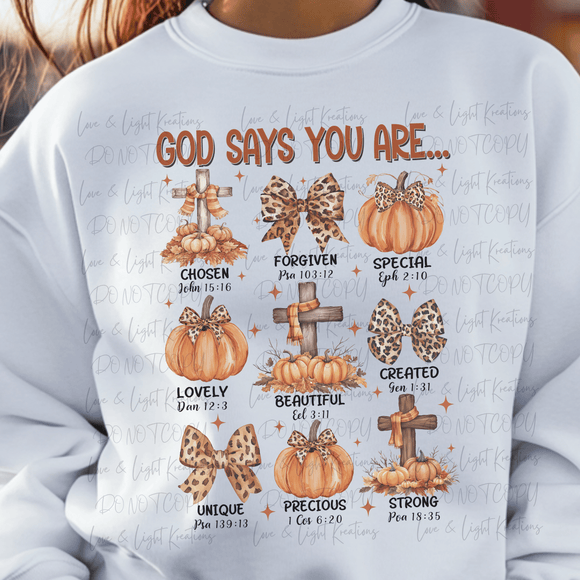 Fall God Says You Are