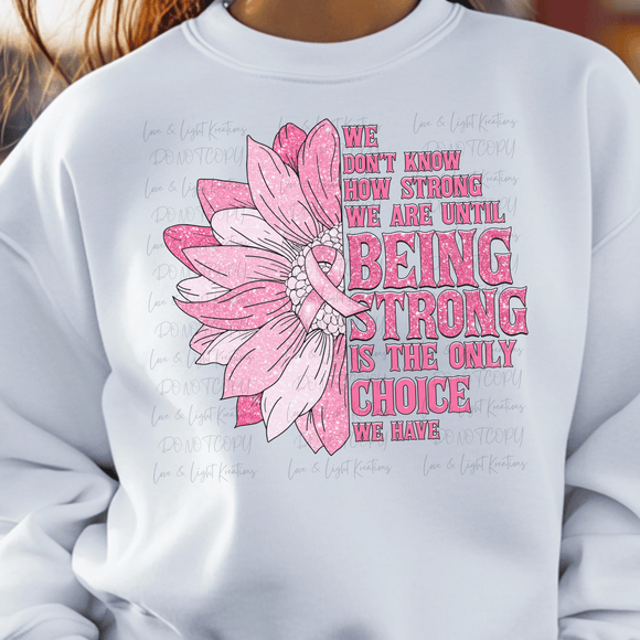 Faux Glitter Being Strong