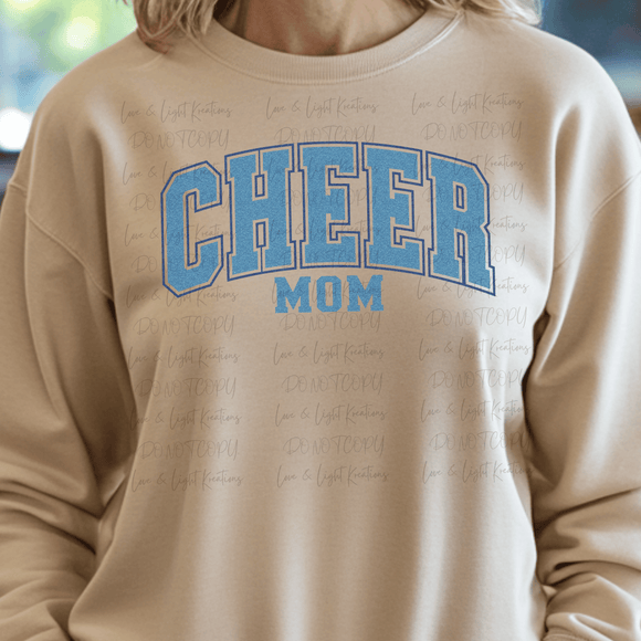 Faux Glitter Cheer Mom