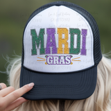 Faux Glitter Patch Mardi Gras