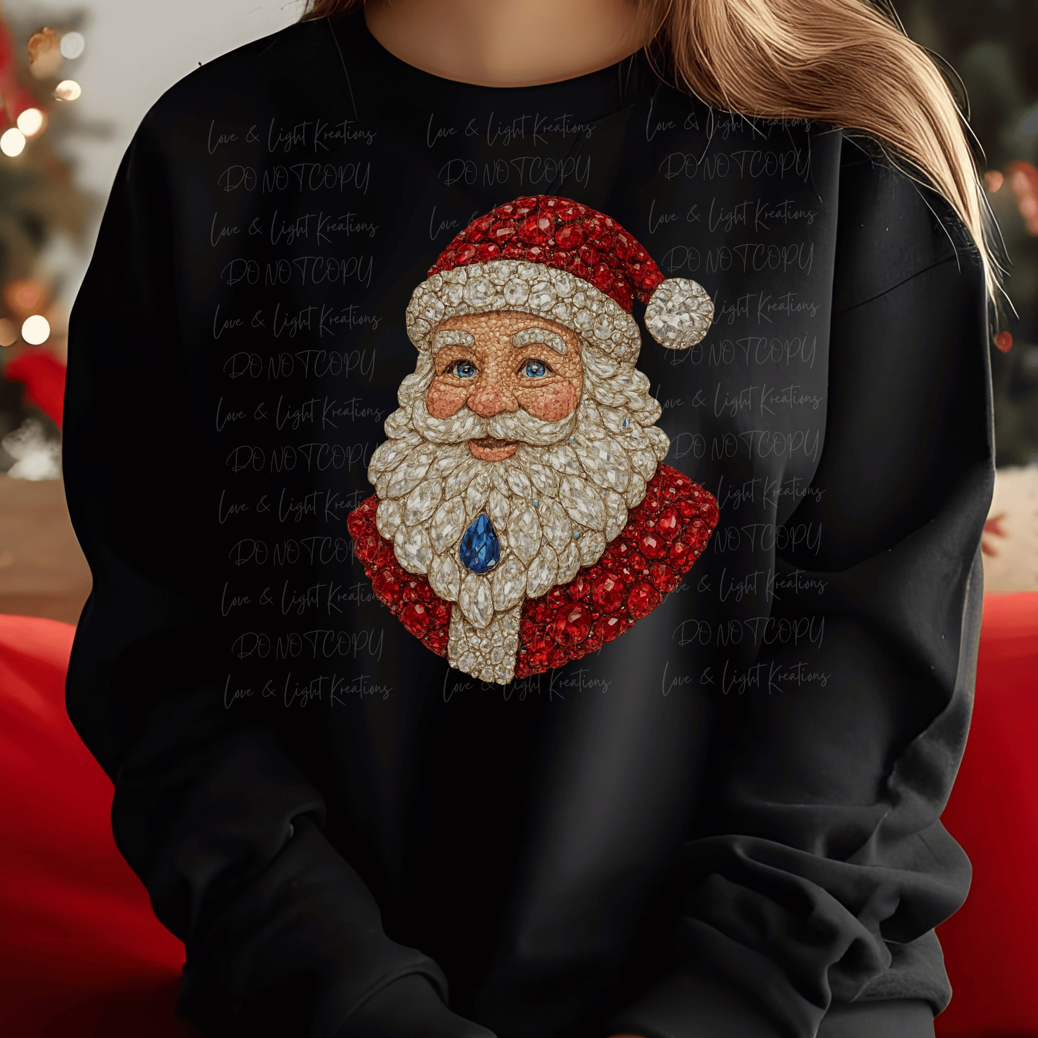 Faux Rhinestone Santa – Love & Light Kreations