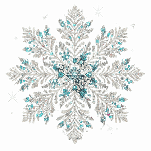 Faux Rhinestone Snowflake
