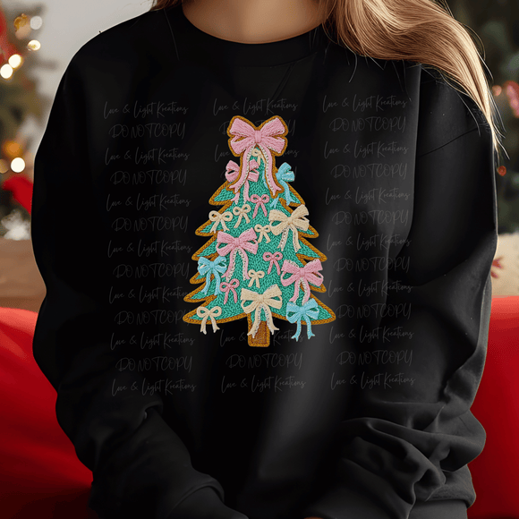 Faux Yarn Coquette Bow Tree