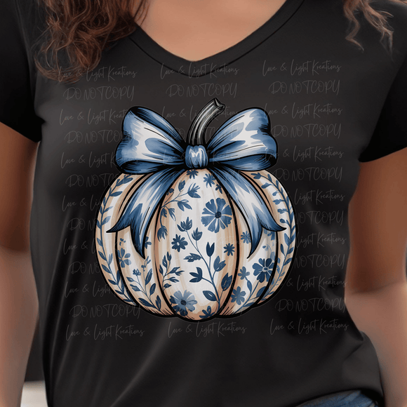 Floral Coquette Pumpkin