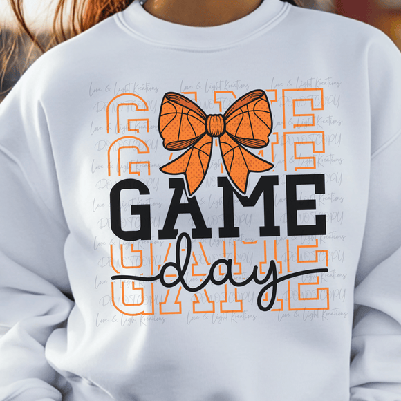 Repeated Game Day Basketball Coquette Bow
