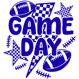Game Day Football Blue