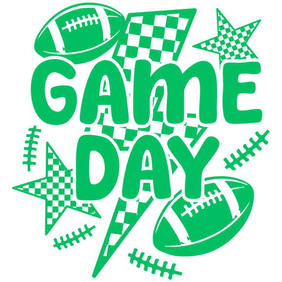 Game Day Football Green