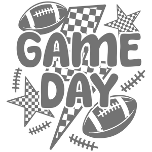 Game Day Football Grey