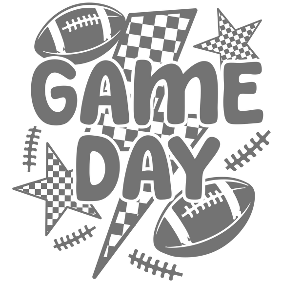 Game Day Football Grey