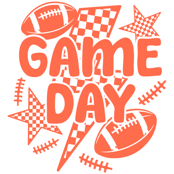 Game Day Football Orange