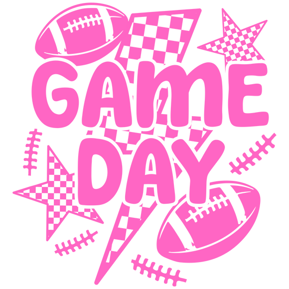 Game Day Football Pink