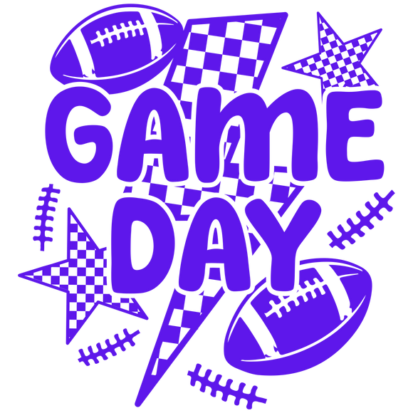 Game Day Football Purple