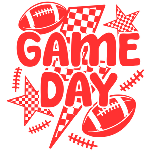 Game Day Football Red