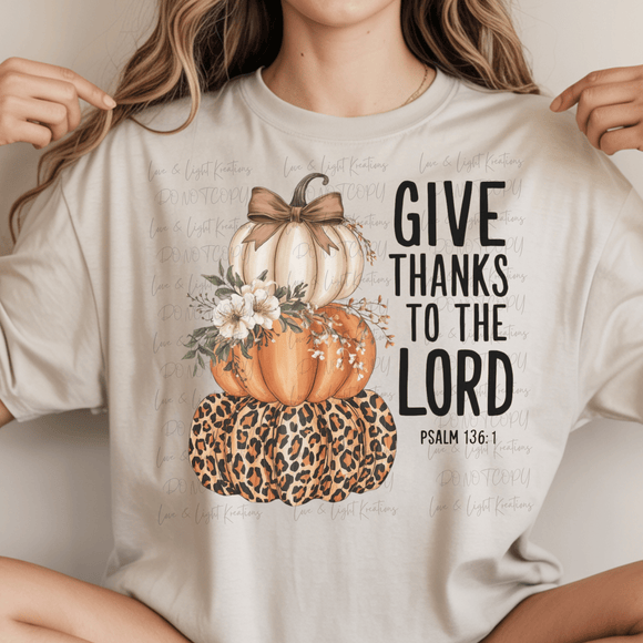 Give Thanks to the Lord