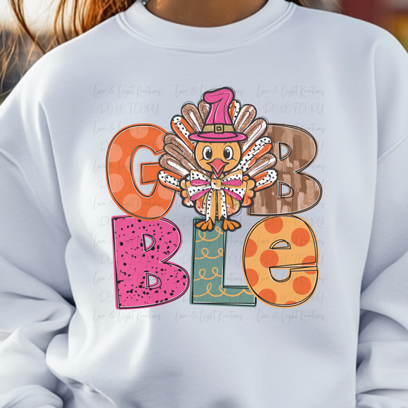 Glitter Gobble Turkey