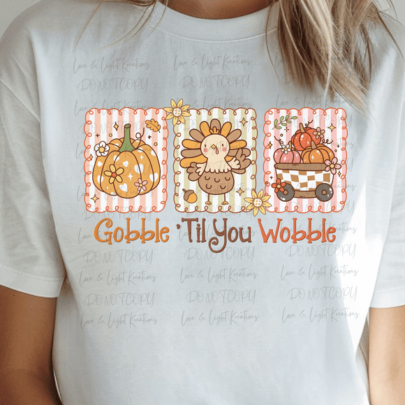 Gobble Till You Wobble Stamps