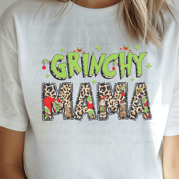 Green Who Mama with Characters