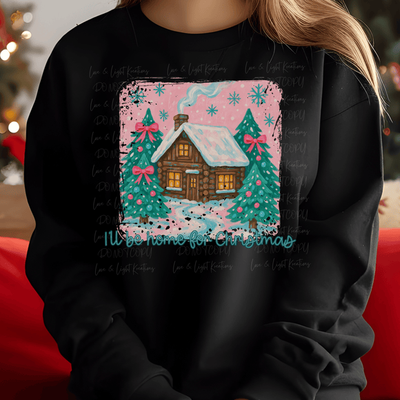 Home for Christmas Doodle Cabin