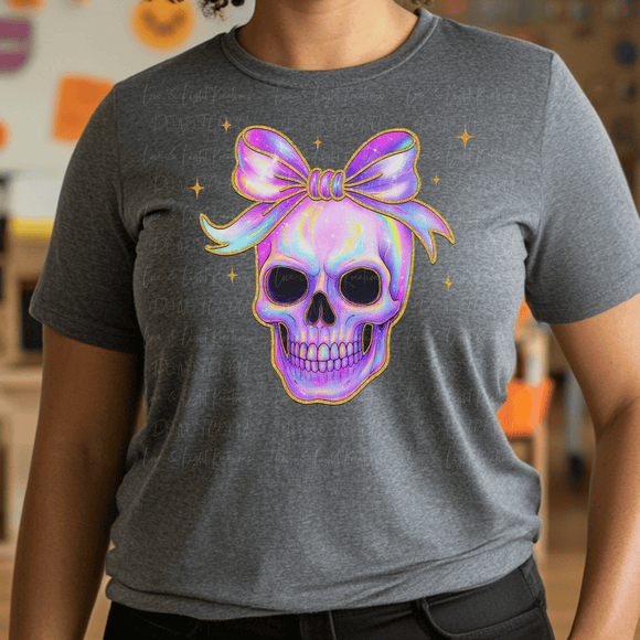 Iridescent Glitter Skull