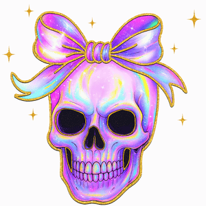 Iridescent Glitter Skull