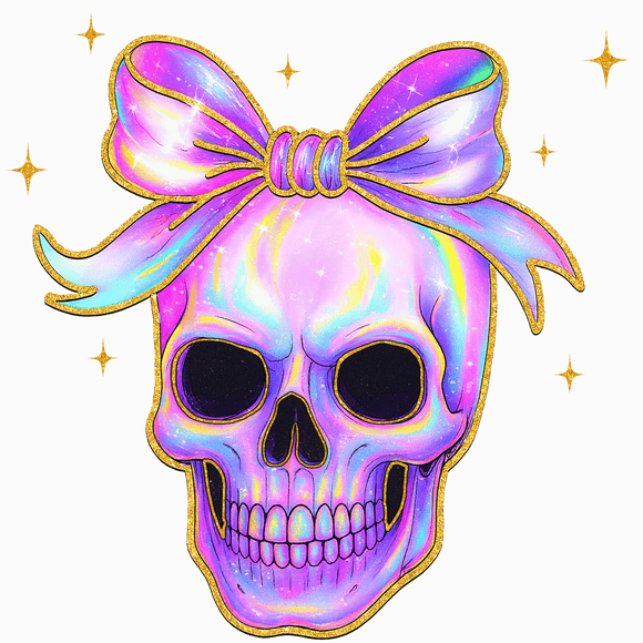 Iridescent Glitter Skull