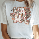 Leopard Print Mama with Lightening Bolt
