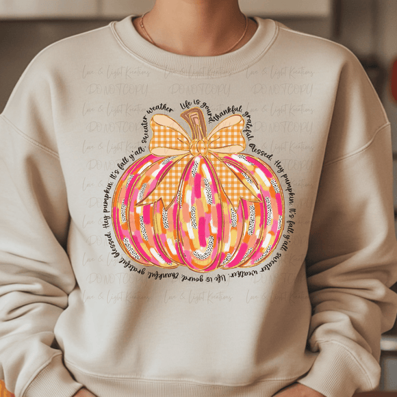 Life is Gourd, Thankful, Grateful Pumpkin