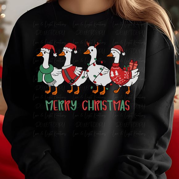 Merry Christmas Geese
