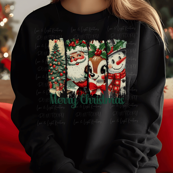 Merry Christmas Paint Swipes