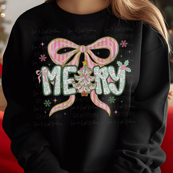 Merry Pink Coquette Bow