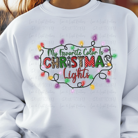 My Favorite Colors is Christmas Lights
