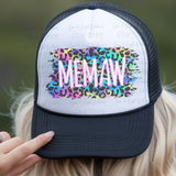 Neon Leopard Print Memaw