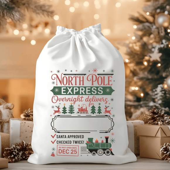 North Pole Express Overnight Delivers Santa Sack