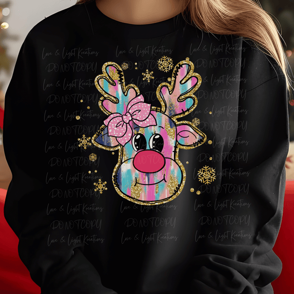 Paintstroke Reindeer