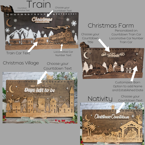 Personalized Christmas Countdown