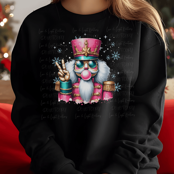 Pink Peace Nutcracker