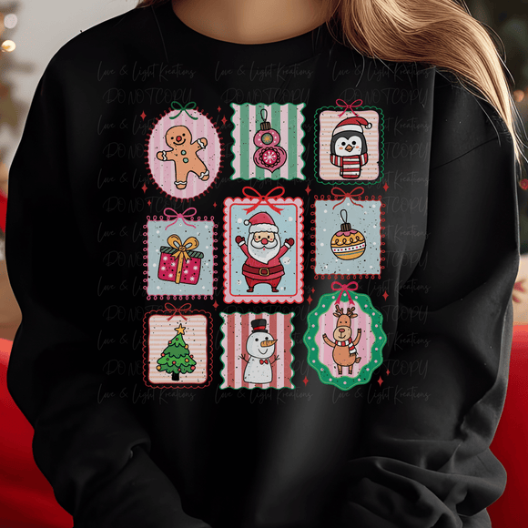 Preppy Christmas Stamps