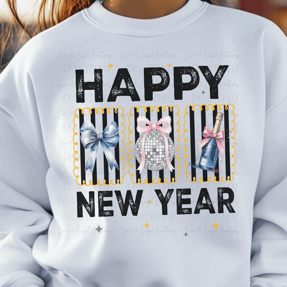 Preppy Happy New Year Stamps