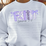 Preppy Purple Patchwork Faith